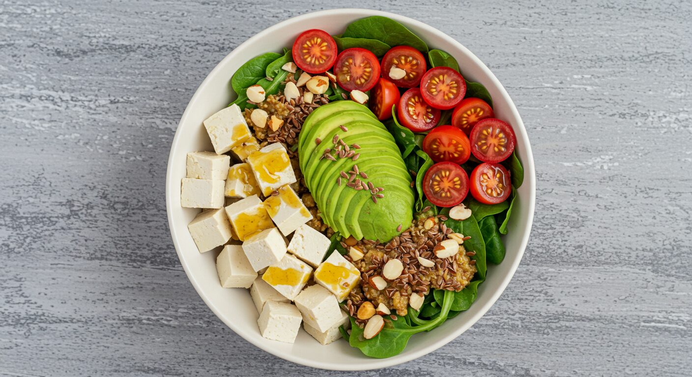 アボカドと豆腐の美肌サラダボウル